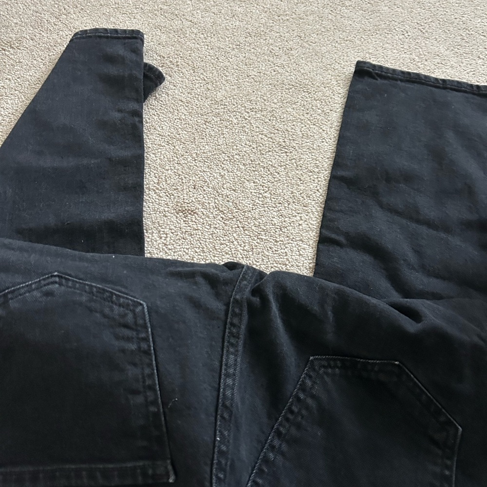 Old Navy Extra High-Rise Kicker Boot-Cut Secret-Slim Pockets Size 2 Black Jeans - Picture 2 of 5
